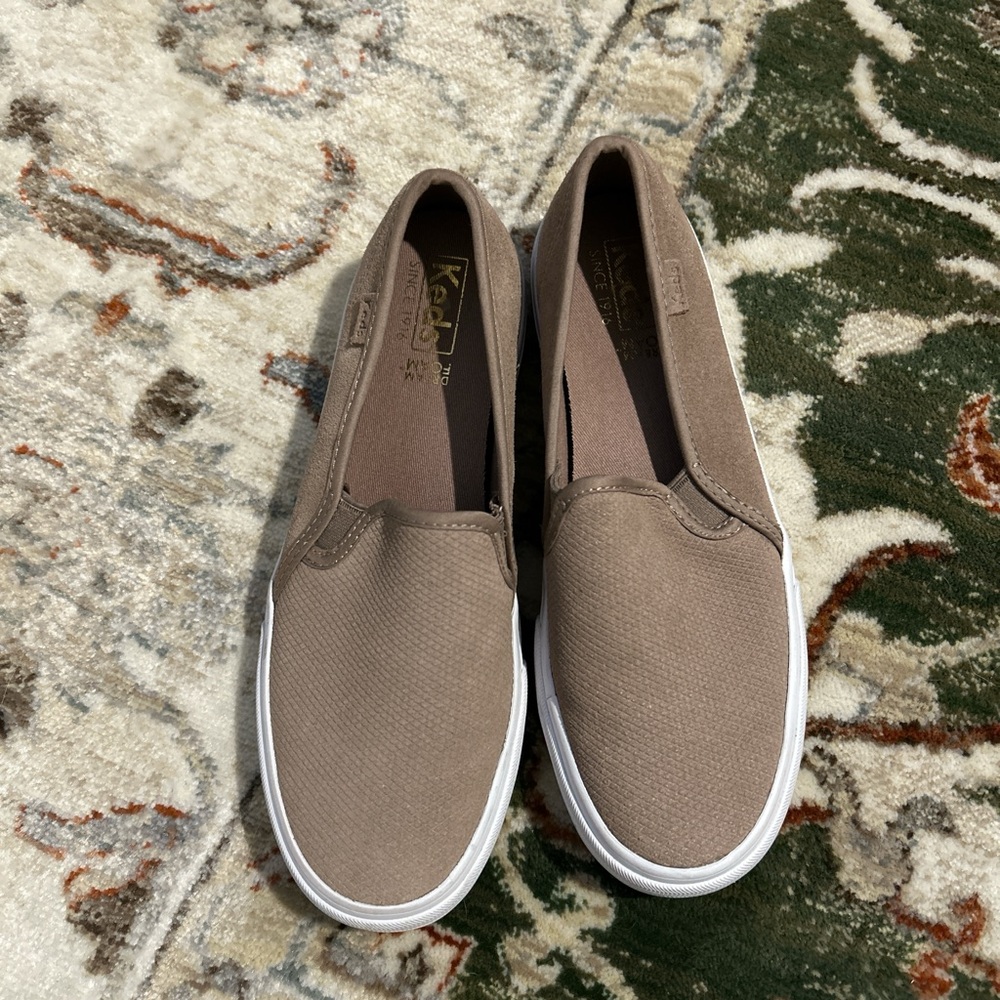 Keds Taupe Slip-On Sneakers